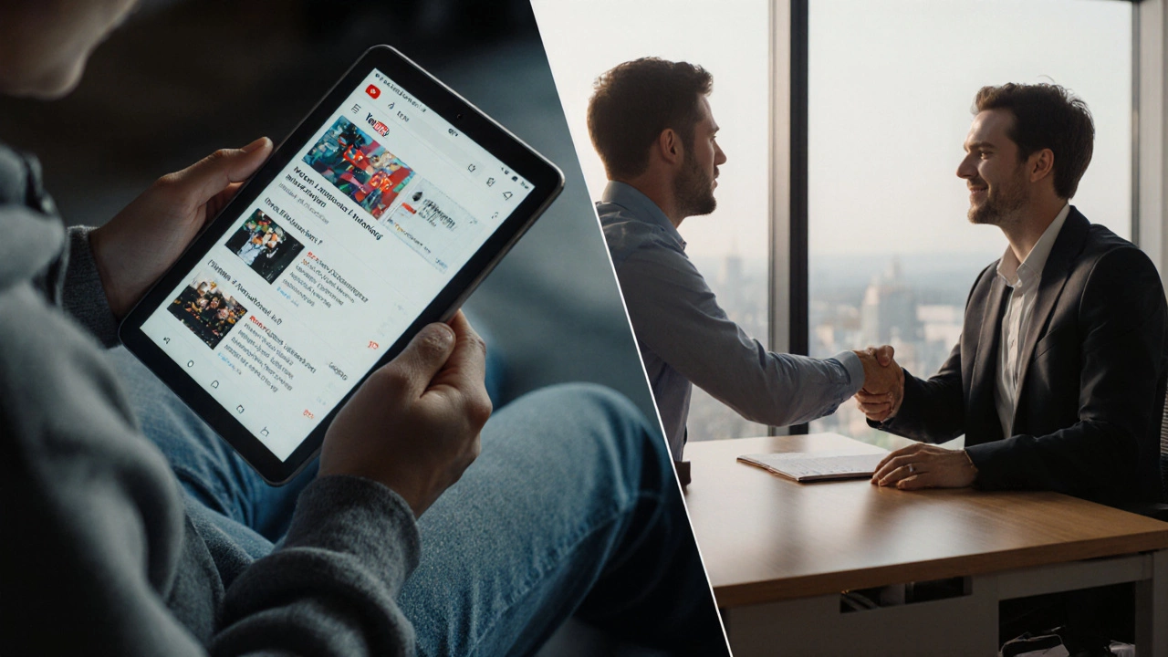 Person transitioning from studying at home to landing a professional IT job