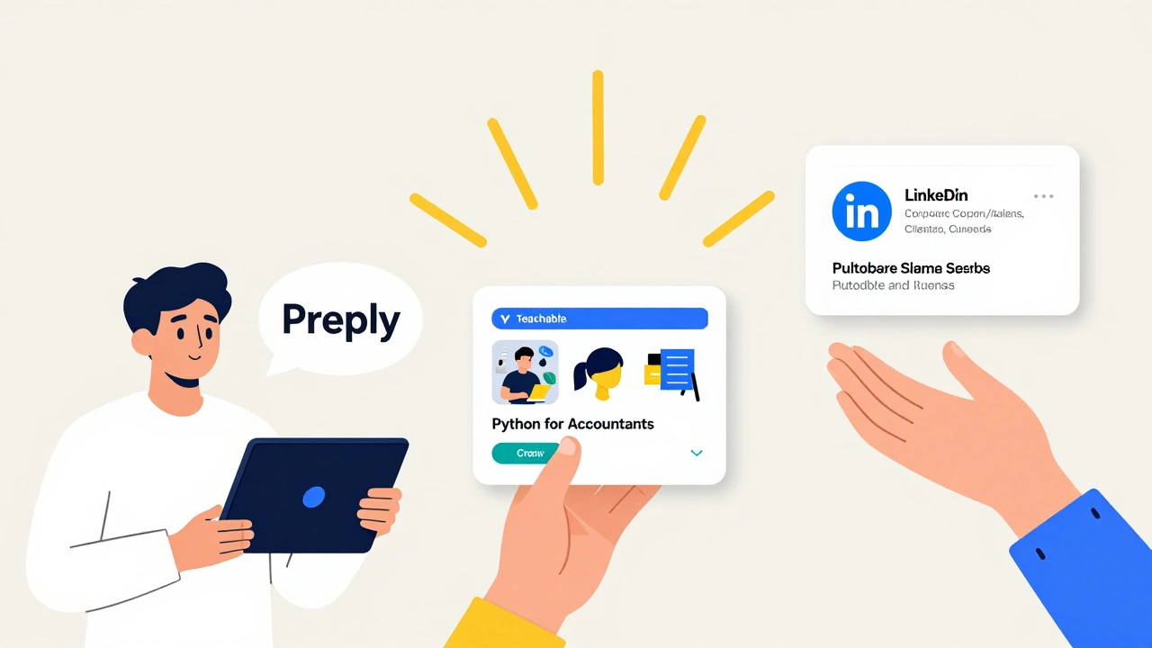 Tutor building multiple income streams from tutoring, online courses, and corporate clients.