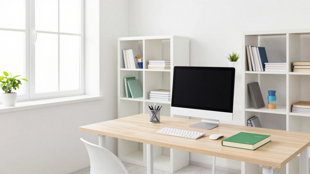 Clutter-free, organized desk setup promoting mental clarity
