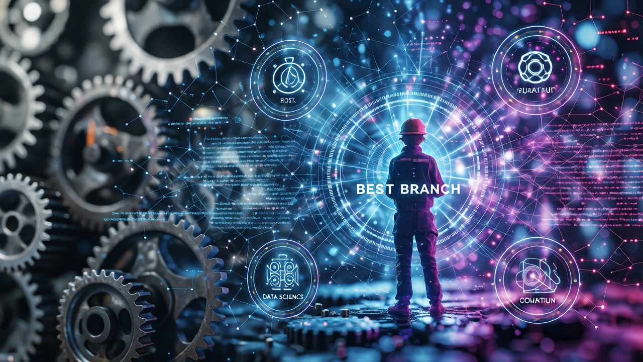 Abstract concept of AI and future engineering skills